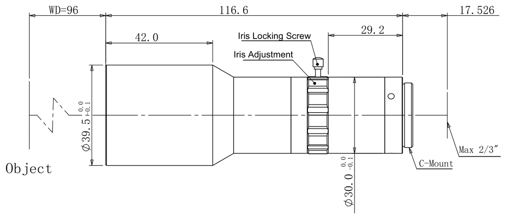 LS-TCL-2411 dimensions (mm)