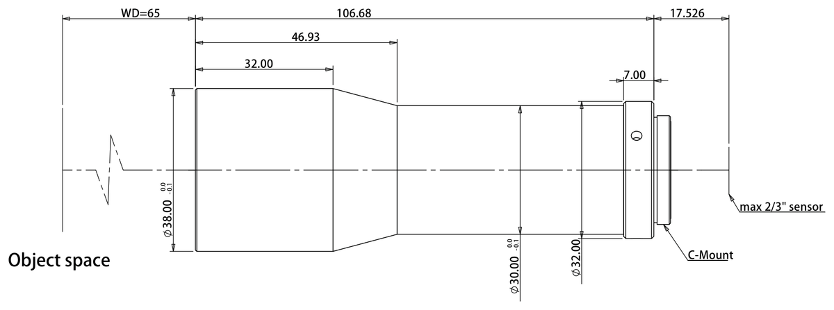 LS-TCL-2409 dimensions (mm)