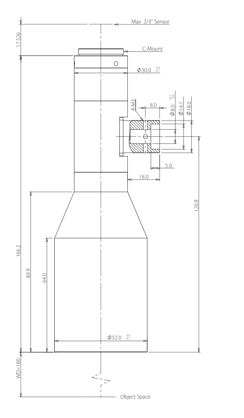 LS-TCL-2418 dimensions (mm)