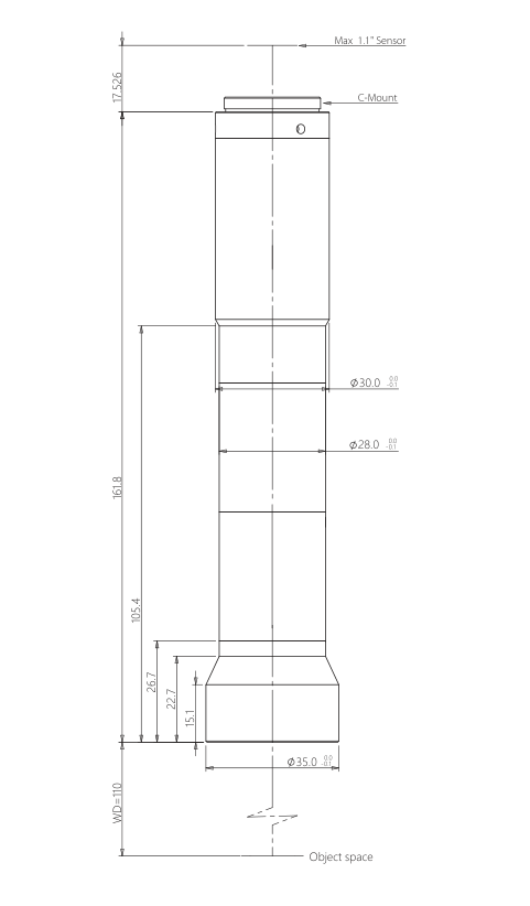 LS-TCL-2429 dimensions (mm)