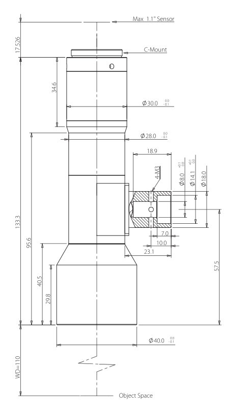 LS-TCL-2424 dimensions (mm)