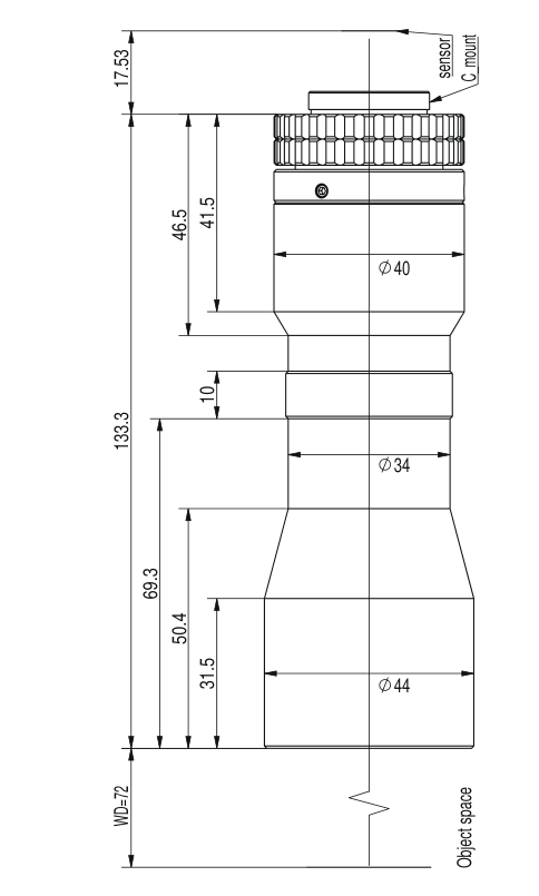 LS-TCL-2433 dimensions (mm)