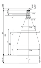 LS-TCL-2457 dimensions (mm)