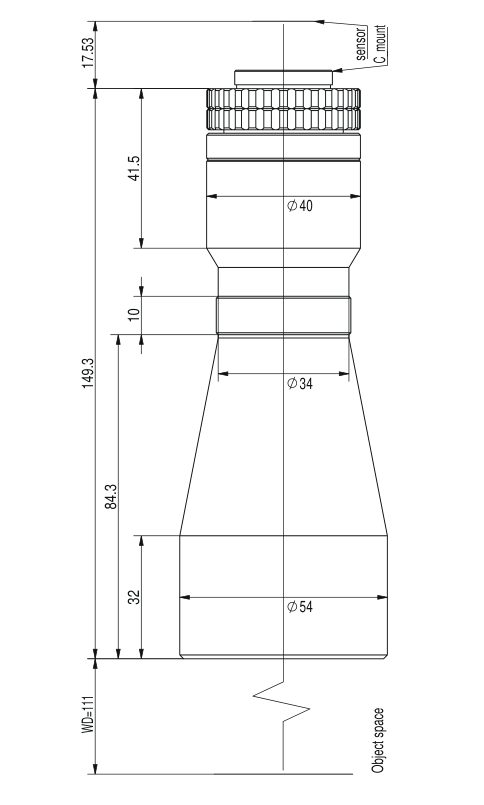 LS-TCL-2435 dimensions (mm)