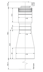 LS-TCL-2435 dimensions (mm)