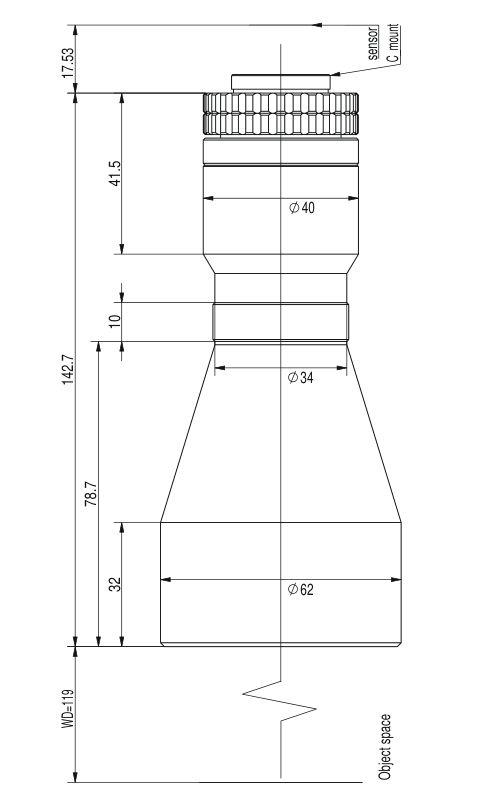 LS-TCL-2437 dimensions (mm)