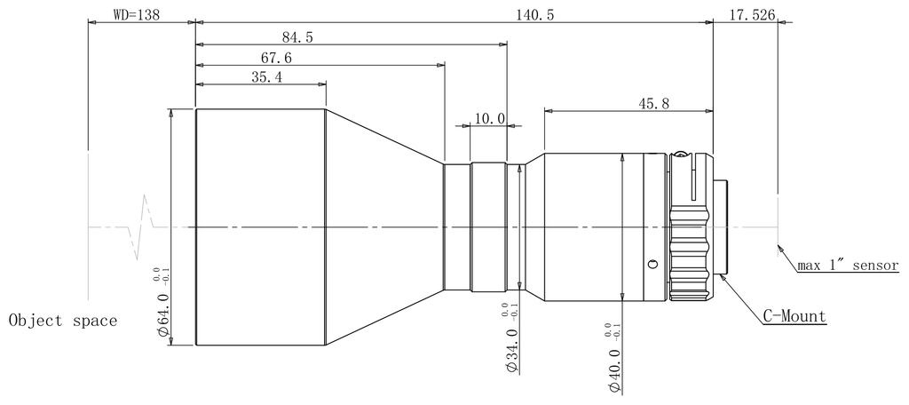LS-TCL-2441 dimensions (mm)