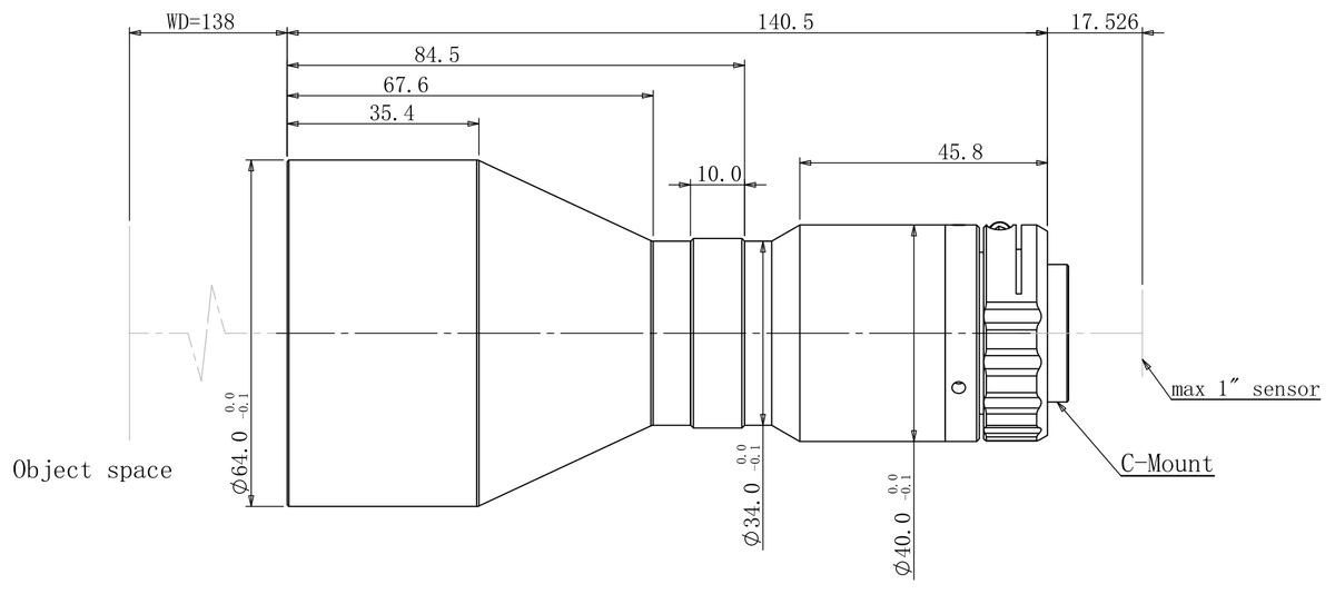LS-TCL-2441 dimensions (mm)