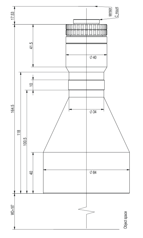 LS-TCL-2443 dimensions (mm)
