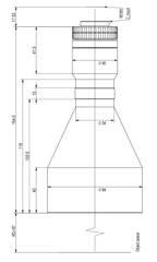 LS-TCL-2443 dimensions (mm)