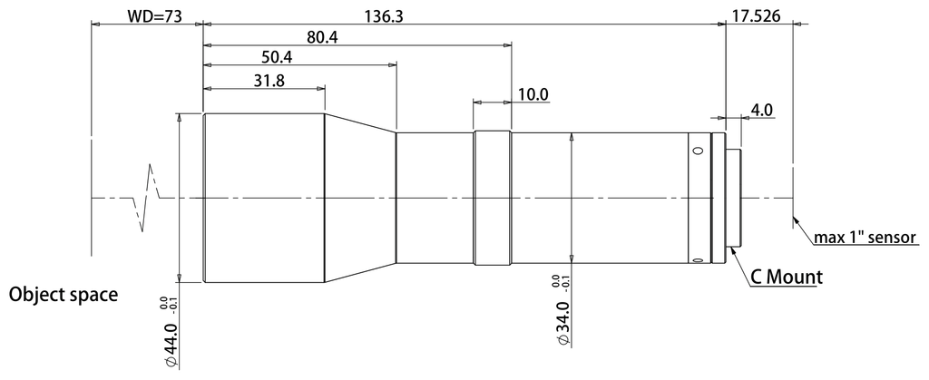LS-TCL-2432 dimensions (mm)