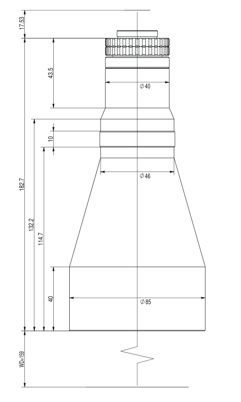 LS-TCL-2444 dimensions (mm)