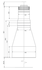 LS-TCL-2444 dimensions (mm)