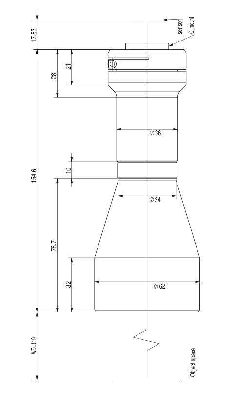 LS-TCL-2461 dimensions (mm)
