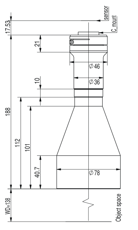 LS-TCL-2464 dimensions (mm)