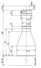 LS-TCL-2464 dimensions (mm)