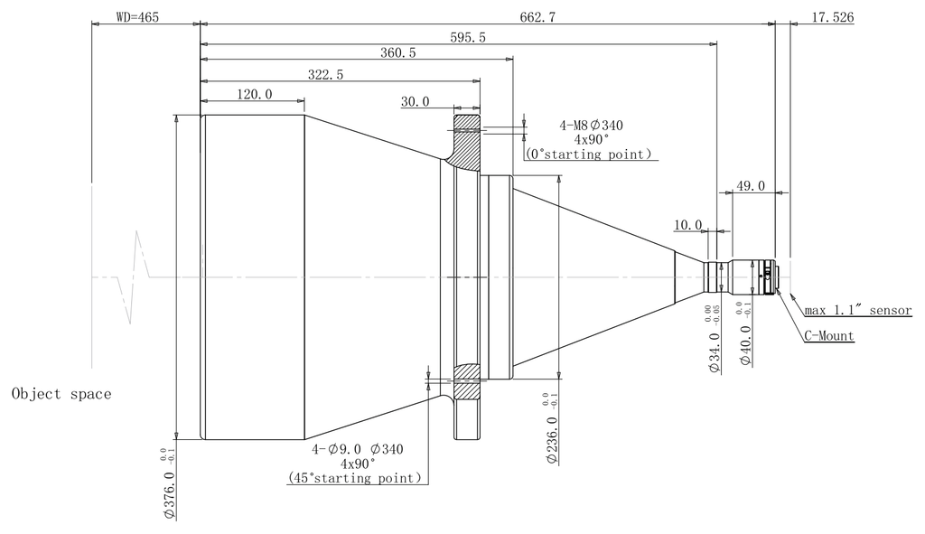 LS-TCL-2473 dimensions (mm)