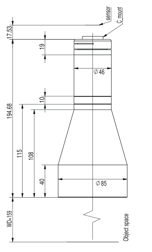 LS-TCL-2466 dimensions (mm)