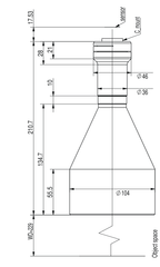 LS-TCL-2468 dimensions (mm)