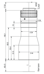 LS-TCL-2498 dimensions (mm)