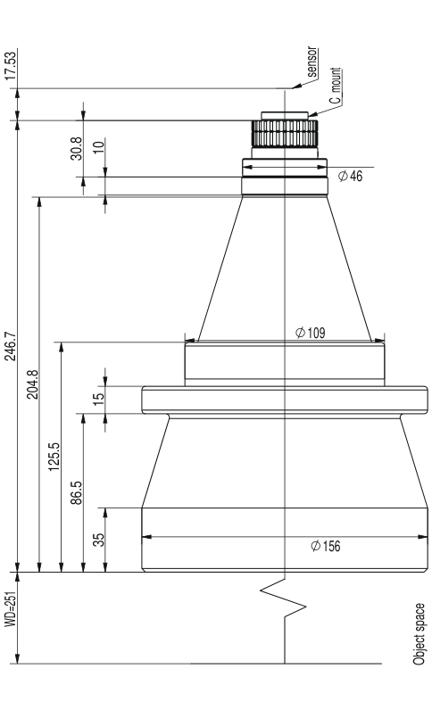 LS-TCL-2513 dimensions (mm)