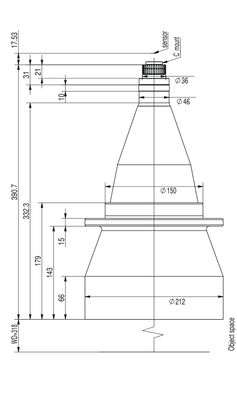 LS-TCL-2517 dimensions (mm)