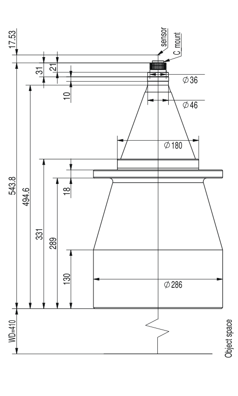 LS-TCL-2519 dimensions (mm)
