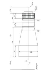 LS-TCL-2500 dimensions (mm)