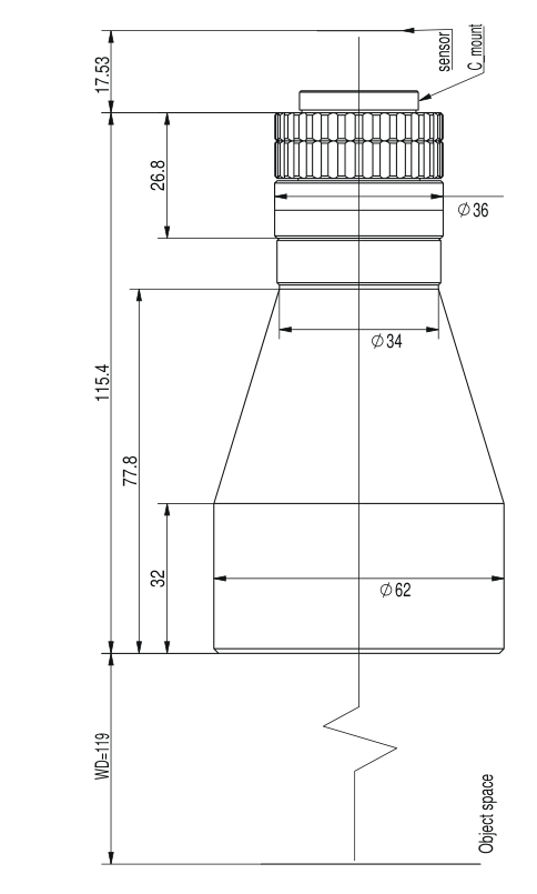 LS-TCL-2502 dimensions (mm)