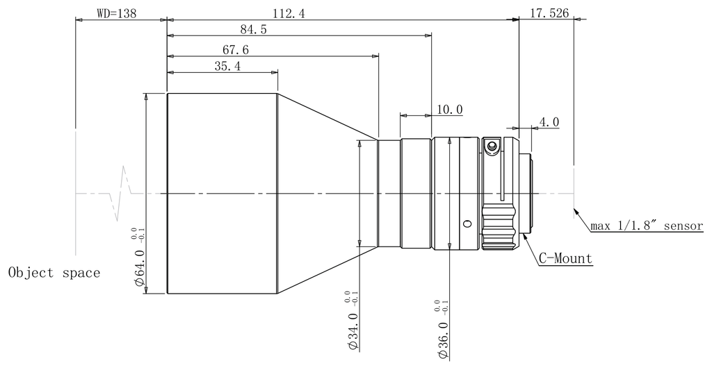 LS-TCL-2505 dimensions (mm)
