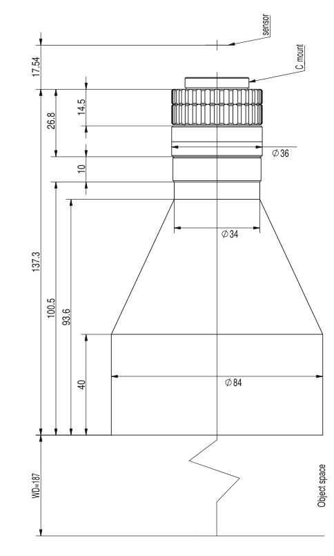 LS-TCL-2507 dimensions (mm)