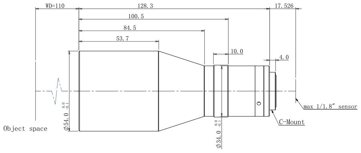 LS-TCL-2499 dimensions (mm)