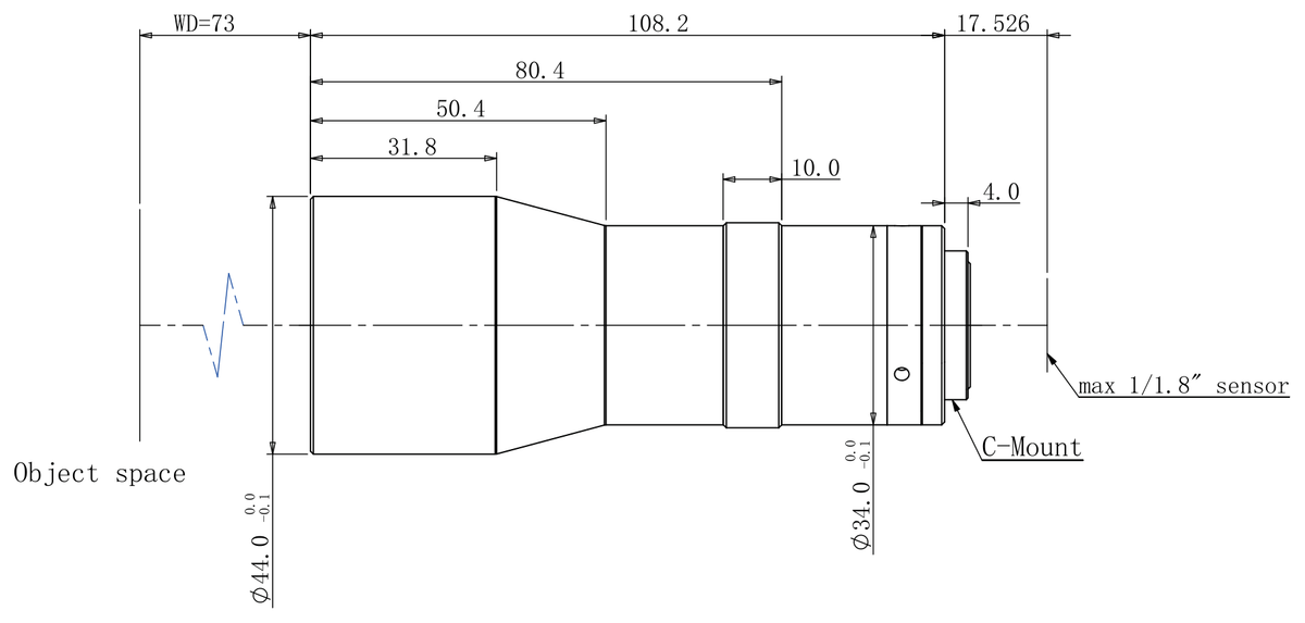 LS-TCL-2497 dimensions (mm)