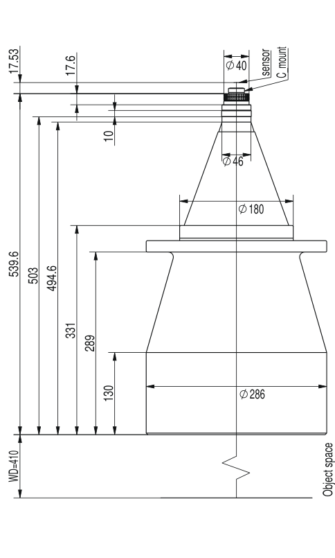 LS-TCL-2554 dimensions (mm)