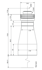 LS-TCL-2537 dimensions (mm)