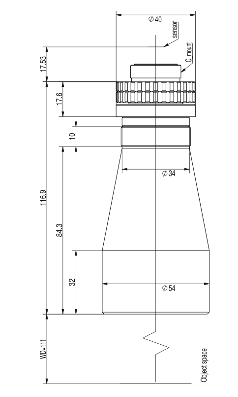 LS-TCL-2537 dimensions (mm)