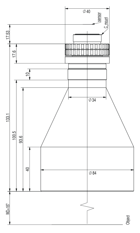 LS-TCL-2542 dimensions (mm)