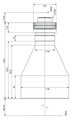 LS-TCL-2542 dimensions (mm)