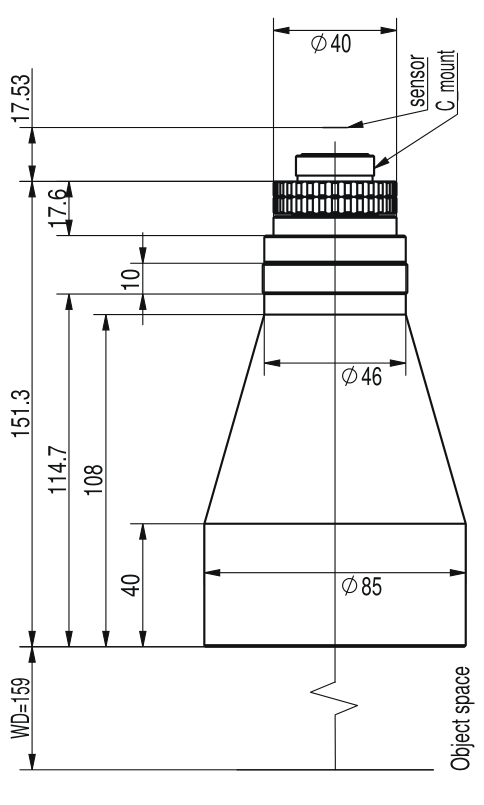 LS-TCL-2543 dimensions (mm)