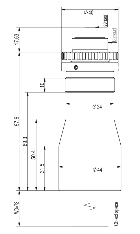 LS-TCL-2568 dimensions (mm)