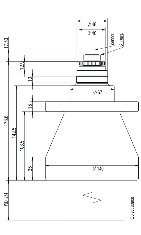 LS-TCL-2582 dimensions (mm)