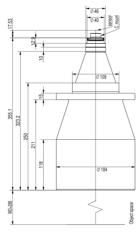 LS-TCL-2585 dimensions (mm)