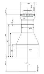 LS-TCL-2574 dimensions (mm)