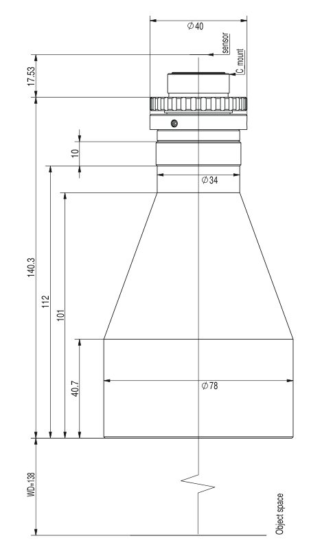 LS-TCL-2576 dimensions (mm)