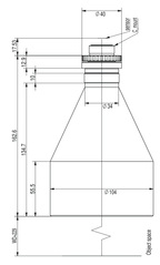 LS-TCL-2580 dimensions (mm)