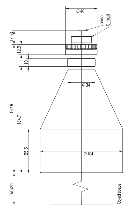 LS-TCL-2580 dimensions (mm)