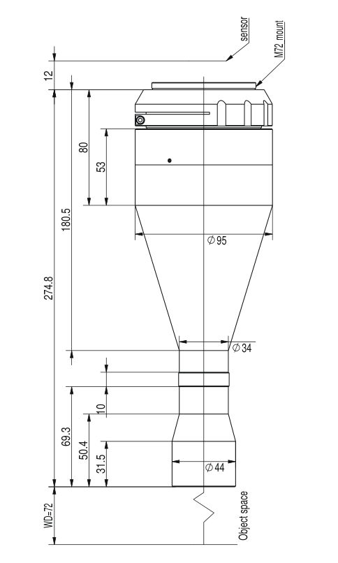 LS-TCL-2603 dimensions (mm)