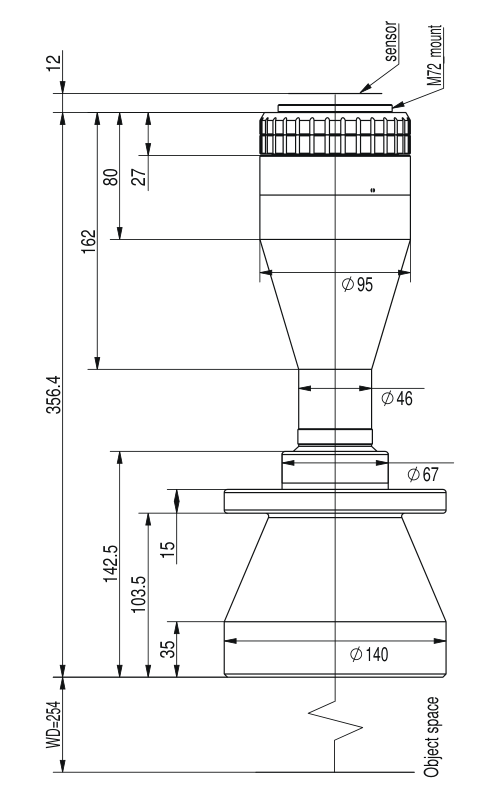 LS-TCL-2617 dimensions (mm)