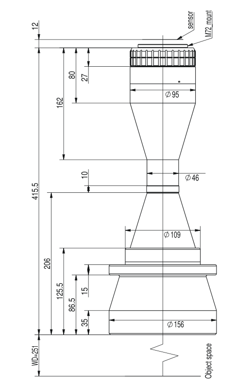 LS-TCL-2618 dimensions (mm)