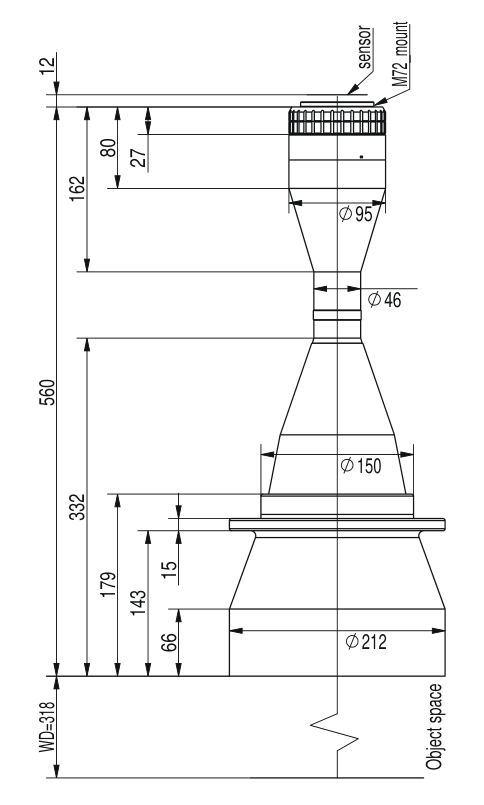 LS-TCL-2621 dimensions (mm)